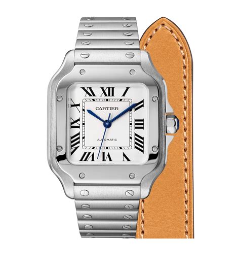 stainless steel cartier watch|cartier stainless steel watch 23718.